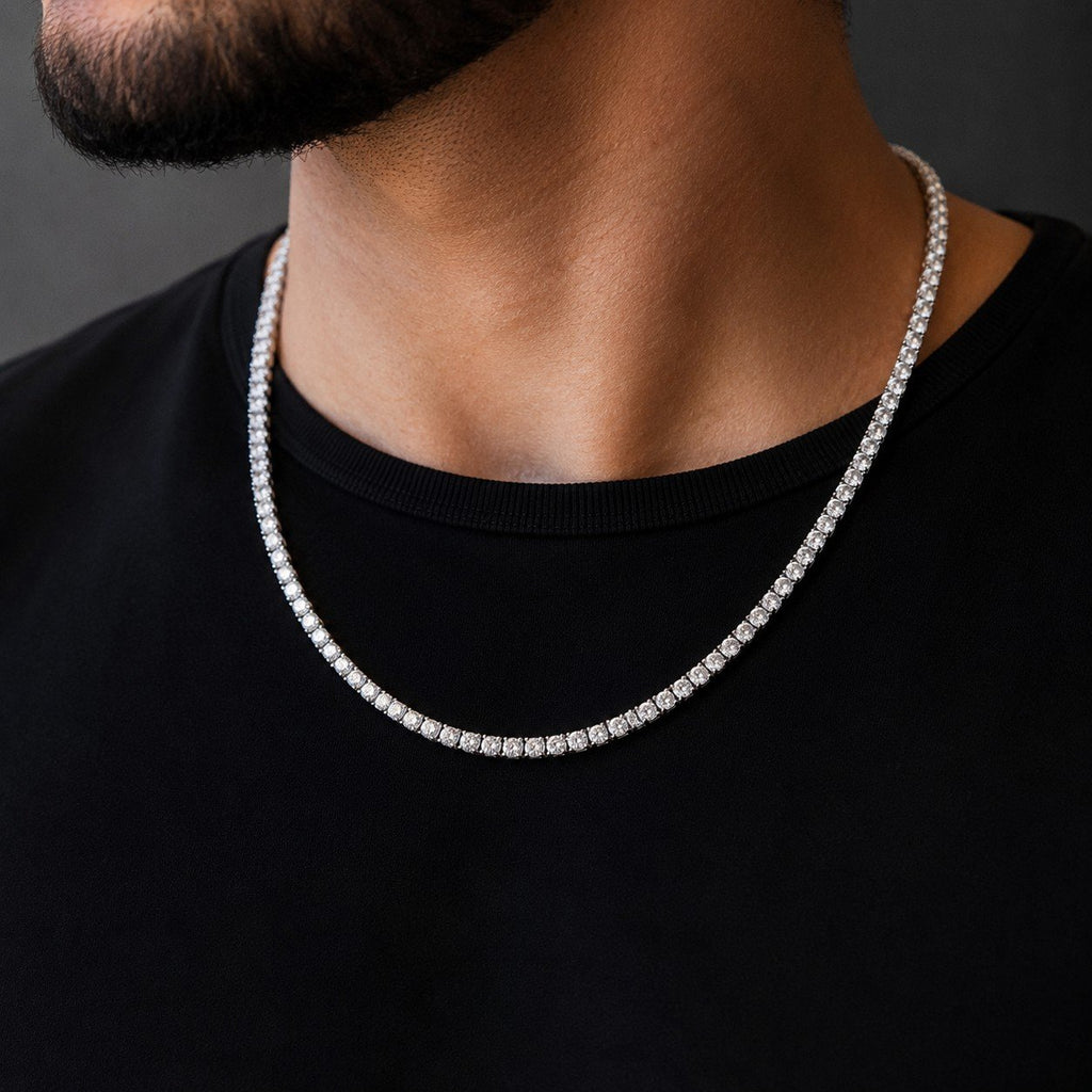 10K WHITE GOLD DIAMOND TENNIS CHAIN