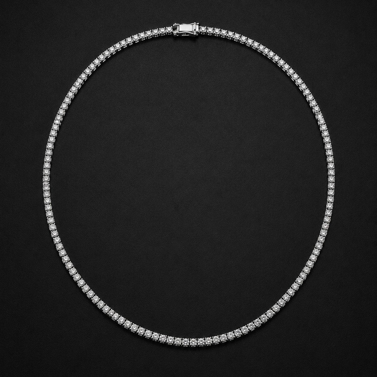 10K WHITE GOLD DIAMOND TENNIS CHAIN