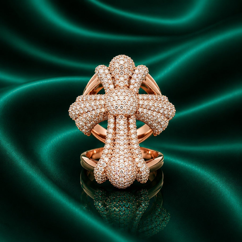 10KRG MEN'S CROSS RING