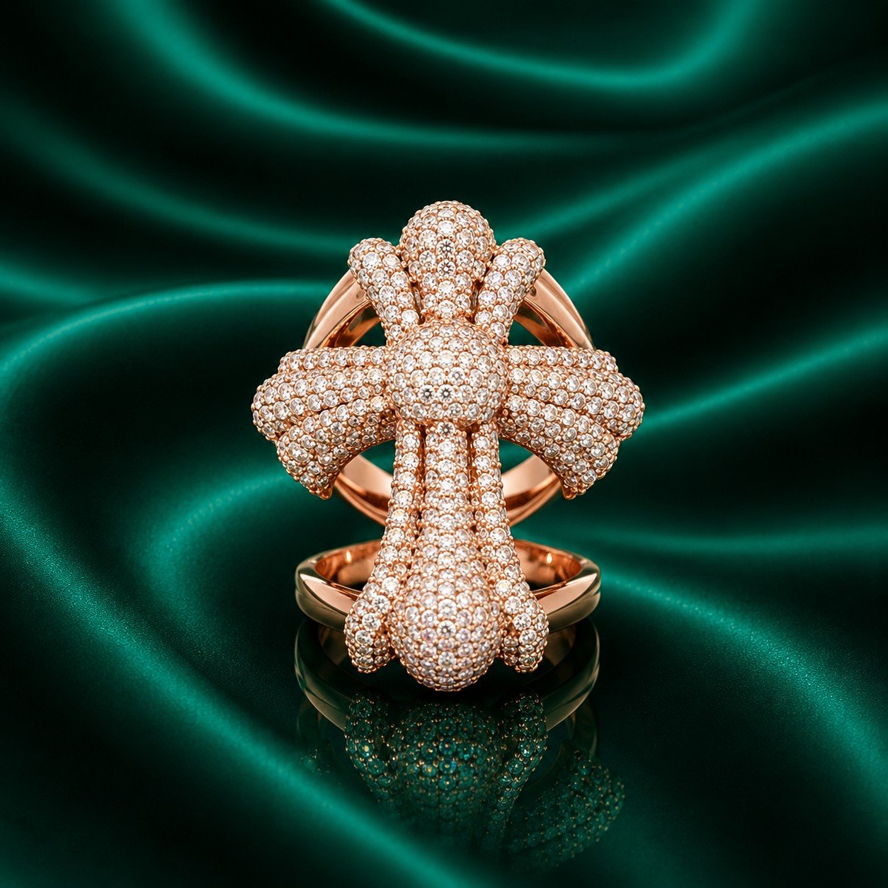 10KRG MEN'S CROSS RING