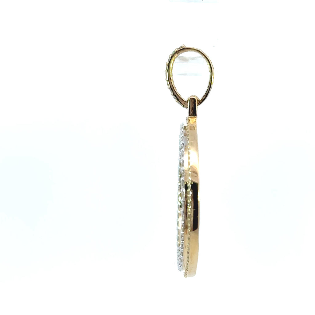 10K Yellow Gold Memory Pendant with 1.50CTW Natural Diamonds