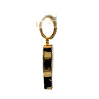 10K Yellow Diamond "P" CHARM with 0.94CTW Natural Diamonds