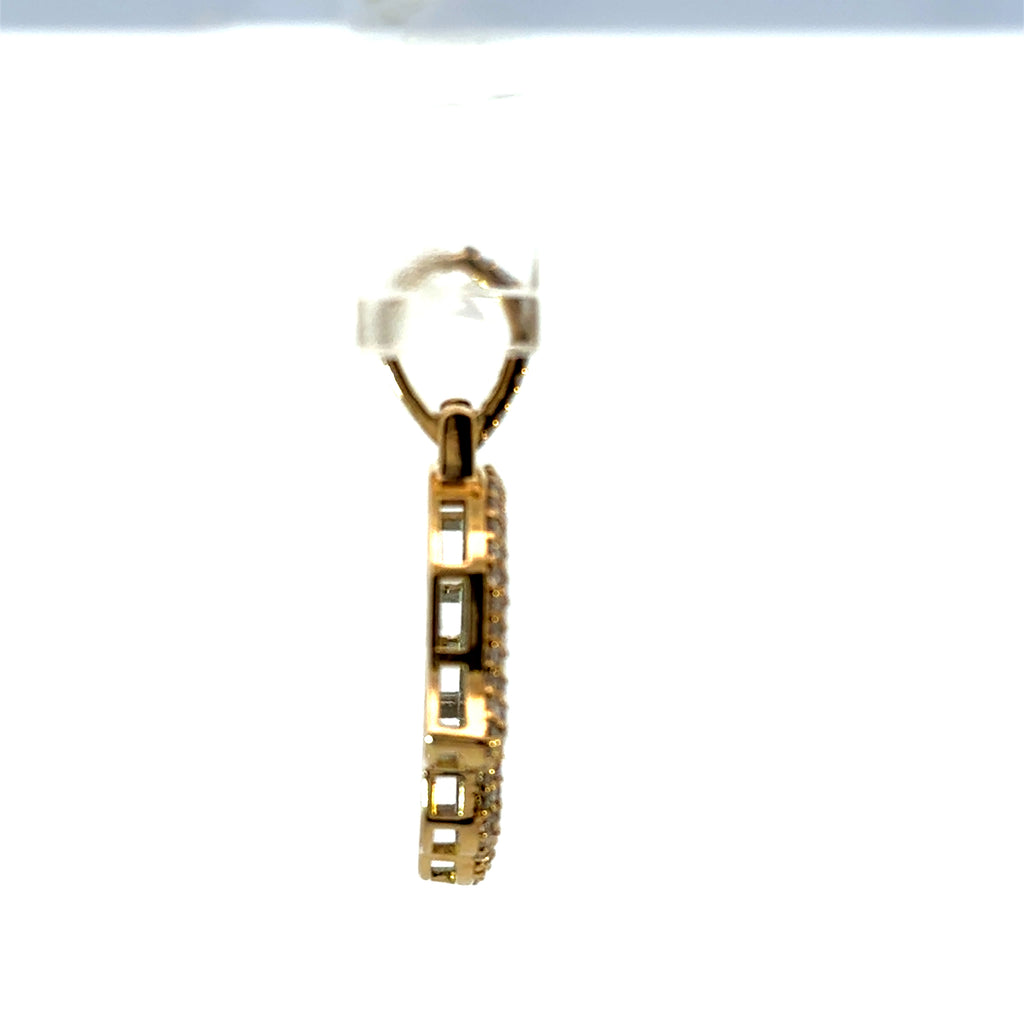 10K Yellow Gold with 1.50CTW of Natural Diamonds Hamsa Hand