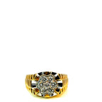 14K Yellow Gold Mens Ring  With 1.15CTW of Natural Diamonds