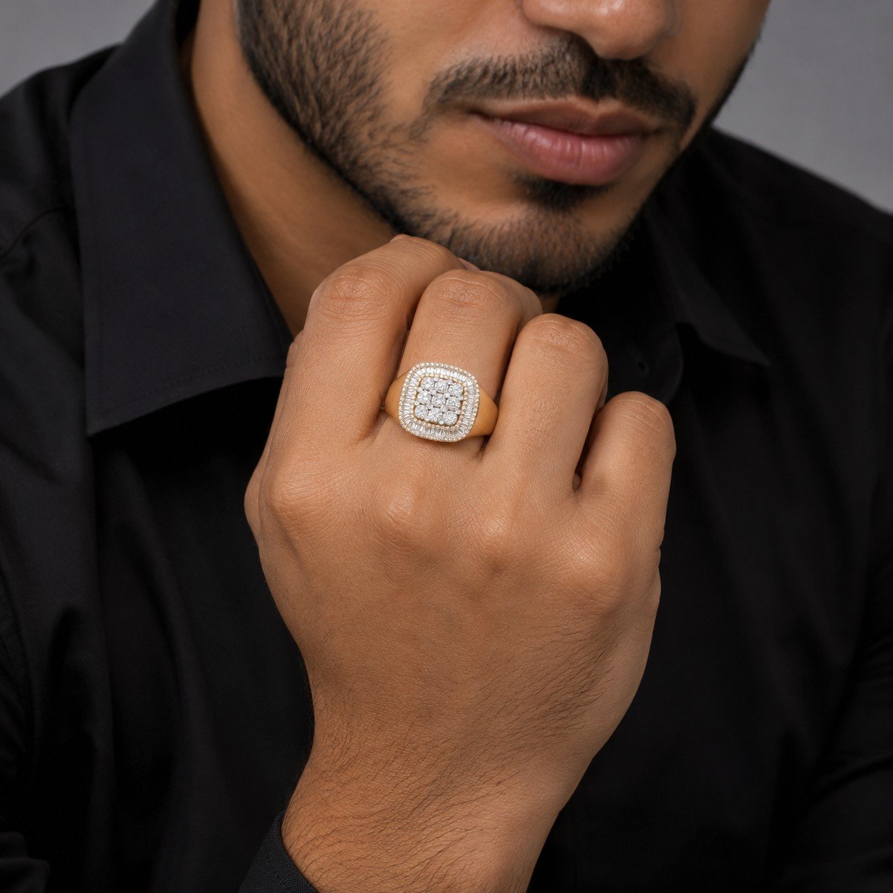 10K YG MENS RING