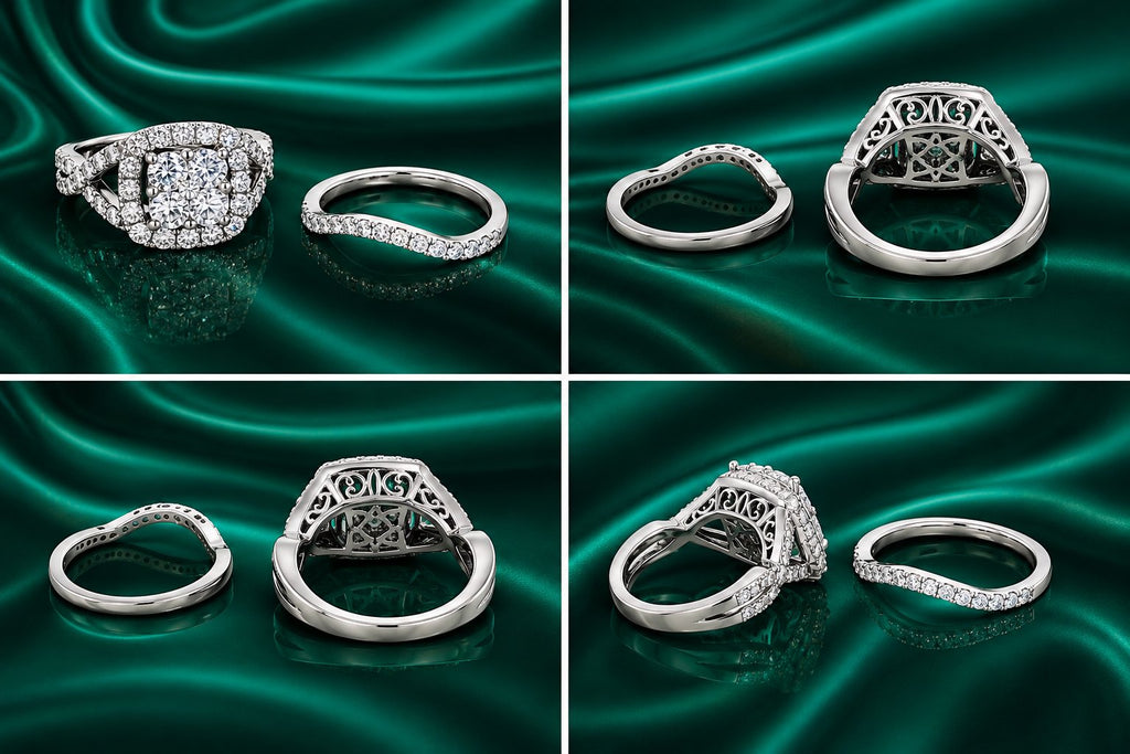 14-KARAT WHITE GOLD BRIDAL RING