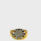 14K Yellow Gold Mens Ring  With 1.15CTW of Natural Diamonds